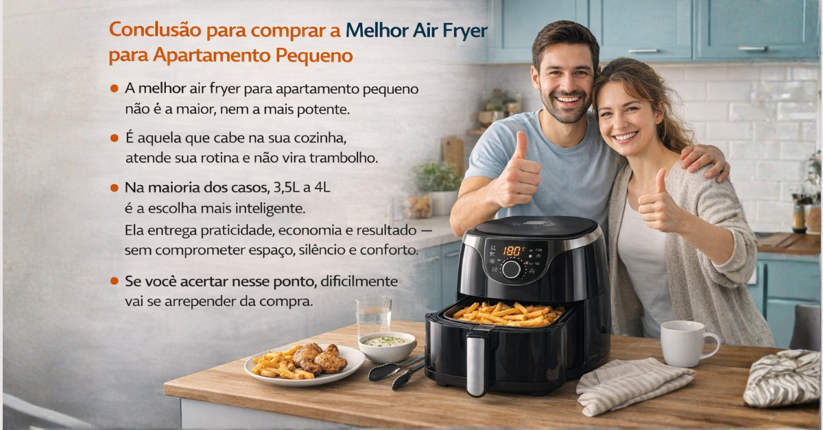 Air Fryer para Apartamento Pequeno