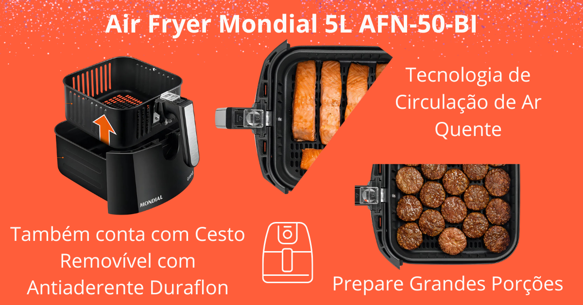 Air Fryer Mondial 4L ou 5L