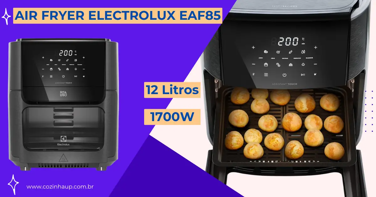 Air Fryer Electrolux 12L gasta muita energia?