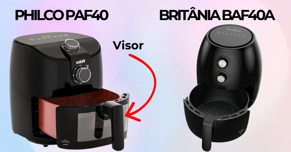 Air Fryer Philco 4L vs Britânia 4L