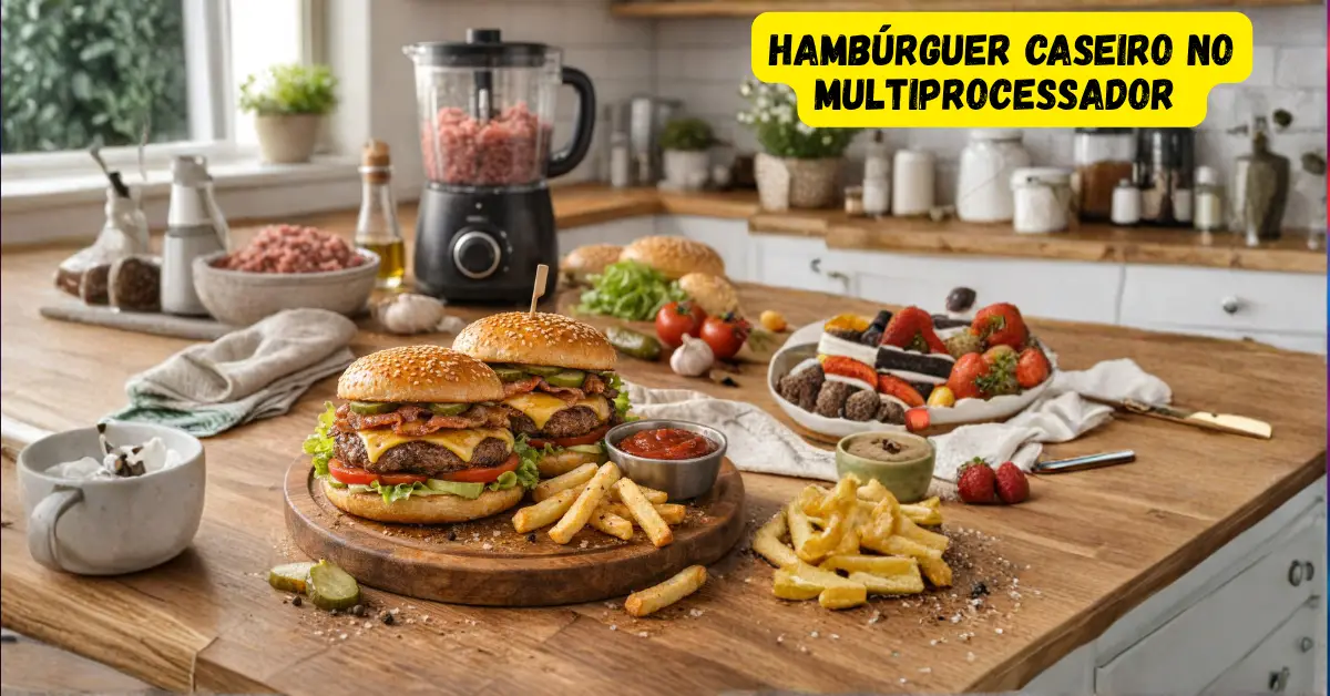 Hambúrguer caseiro