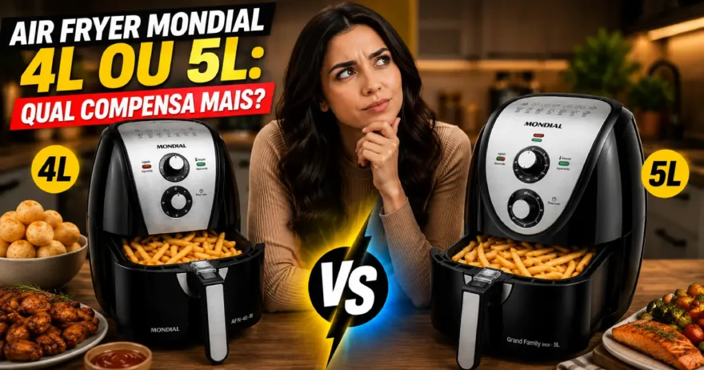 Air Fryer Mondial 4L ou 5L