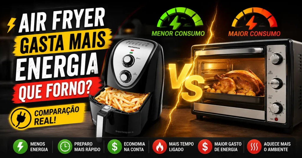 gasta mais energia que forno