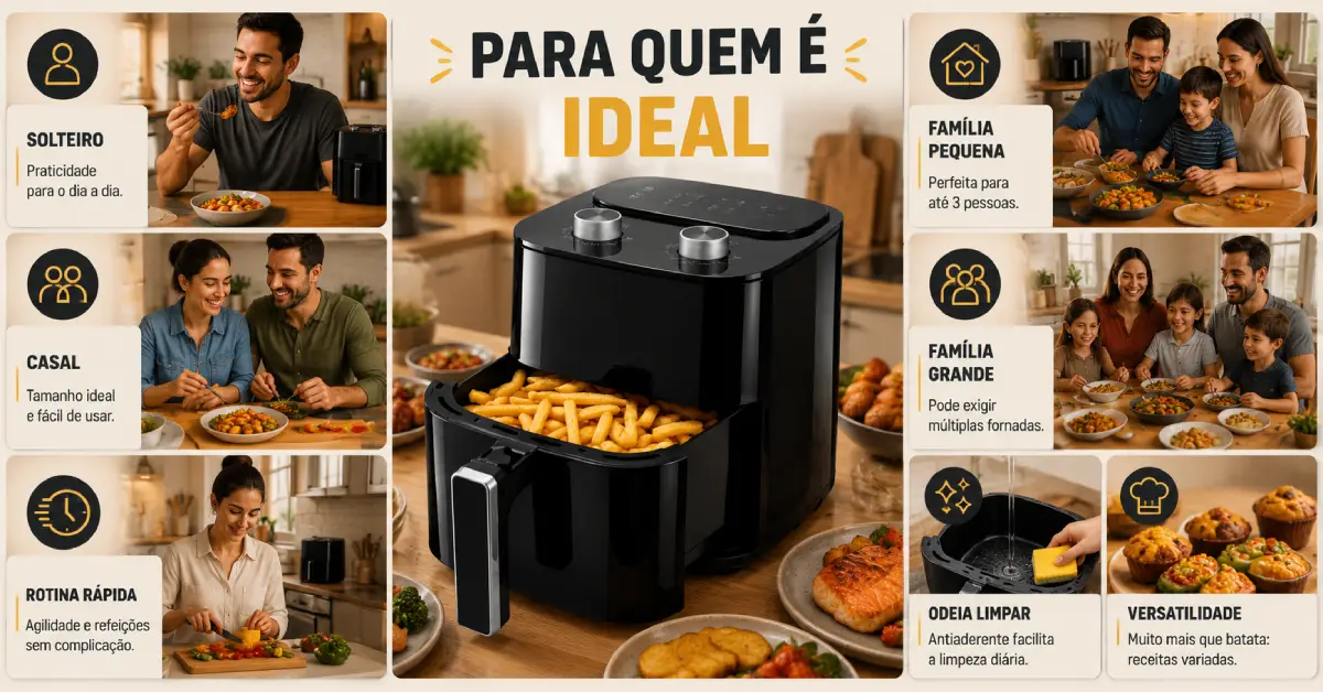 Air Fryer Elgin 3.5L Facilita Fry