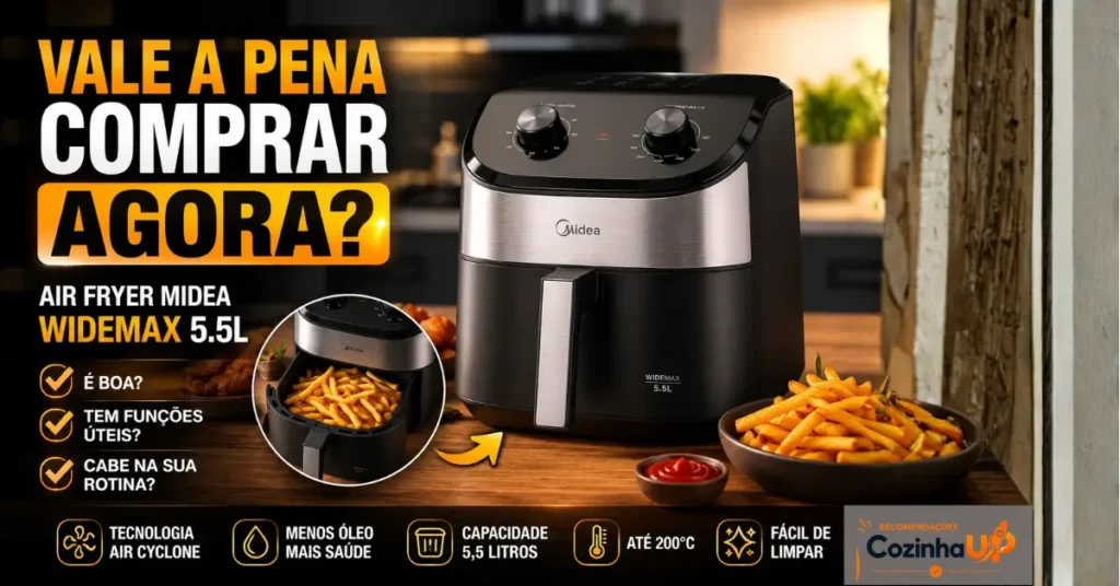 Air Fryer Midea 5.5L Widemax