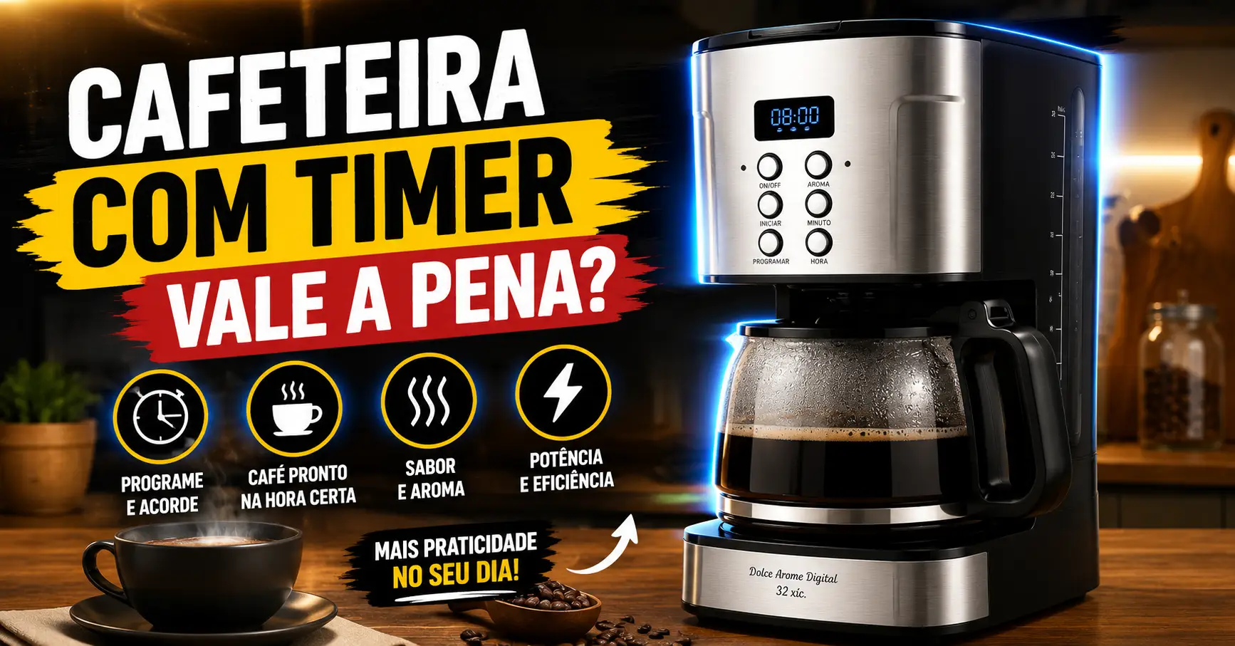 Cafeteira com Timer