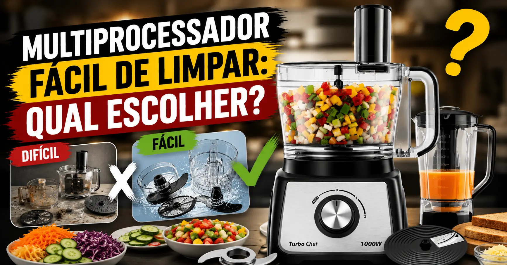 Multiprocessador Fácil de Limpar