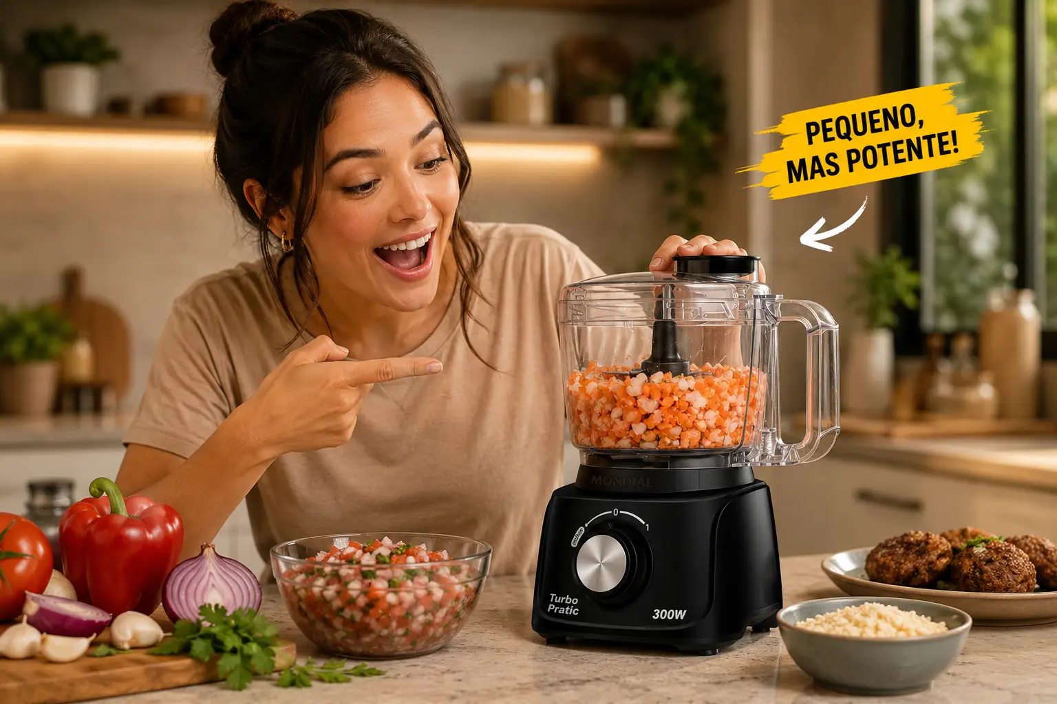 Mini Processador Mondial