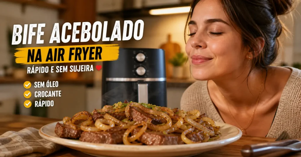 Bife acebolado