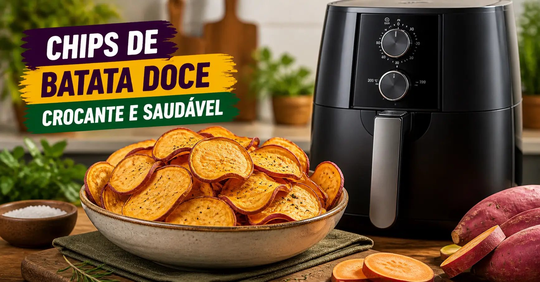 Chips de batata doce
