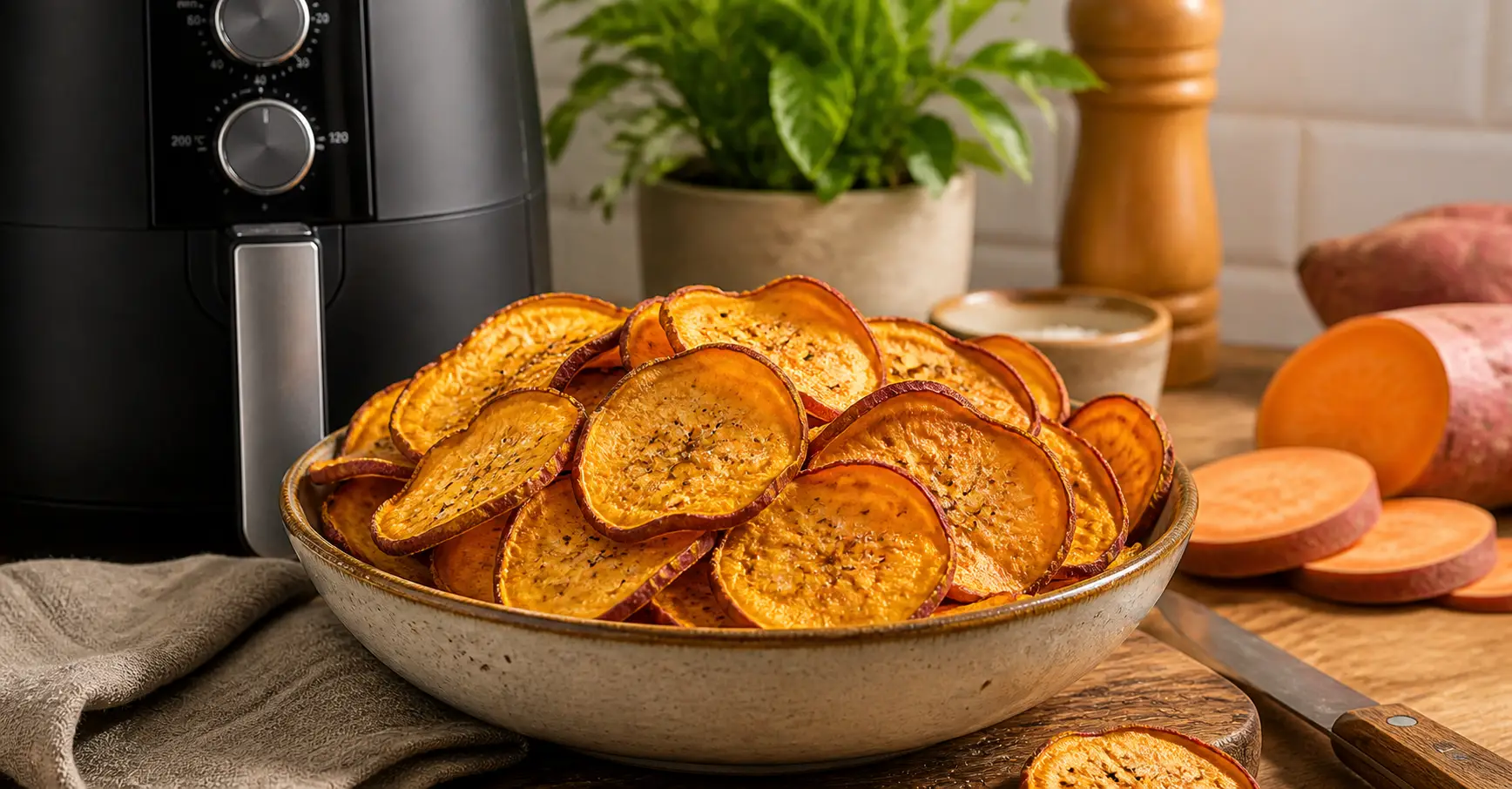 Chips de batata doce