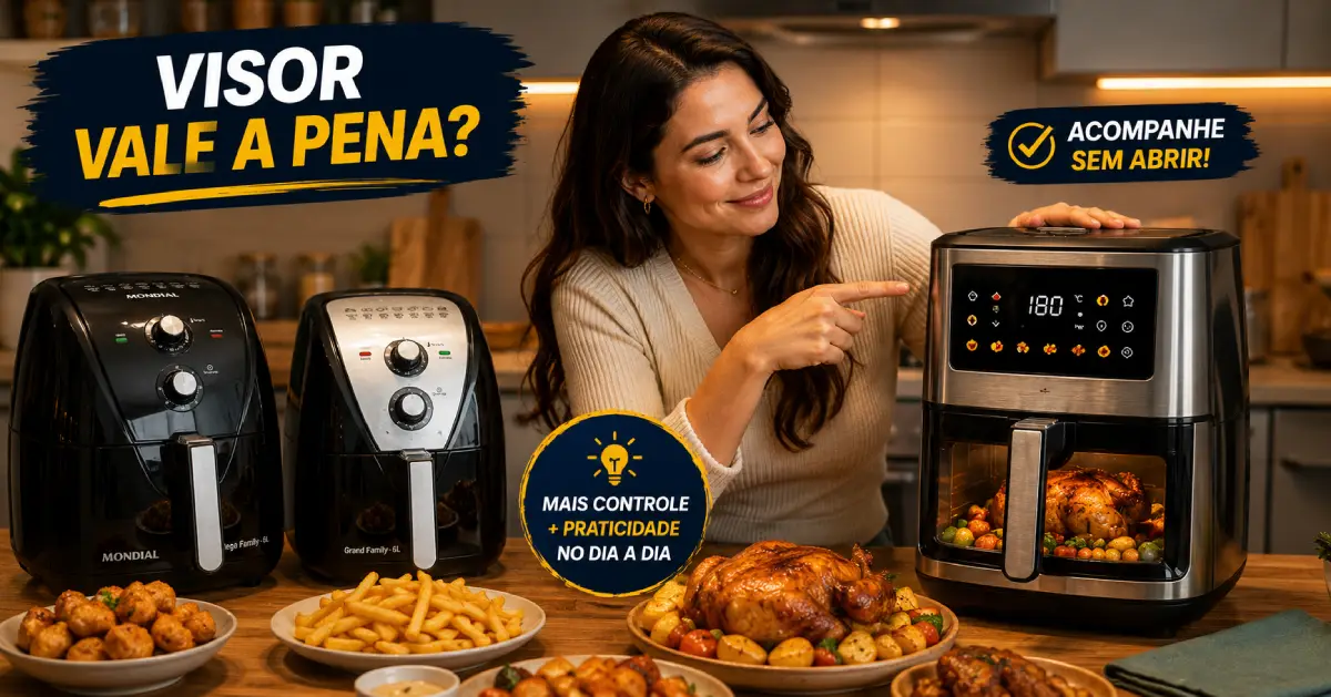 Air Fryer com Visor ou Sem Visor