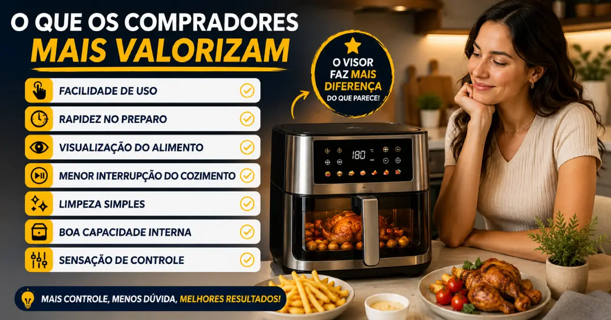 Air Fryer com Visor ou Sem Visor