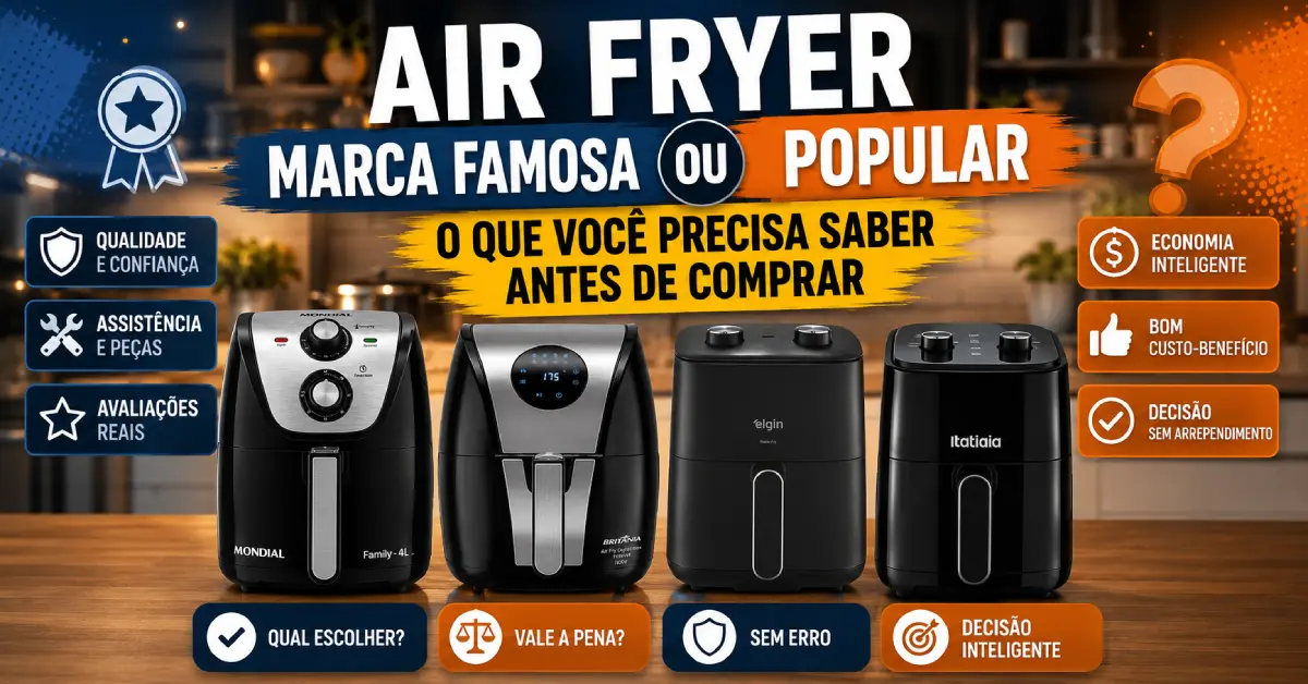 Air Fryer de Marca Famosa ou Popular