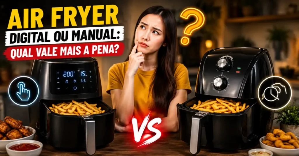 Air Fryer Digital ou Manual