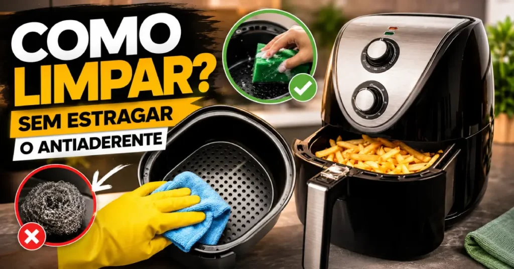 limpar a Air Fryer sem estragar