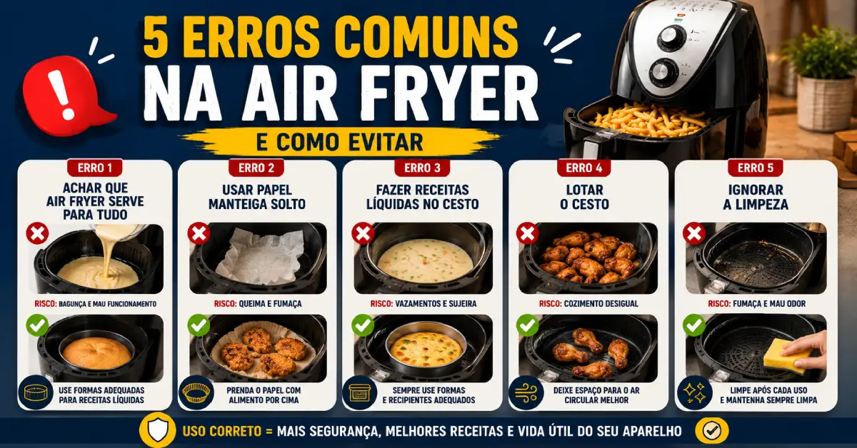 O Que Não Pode Colocar na Air Fryer