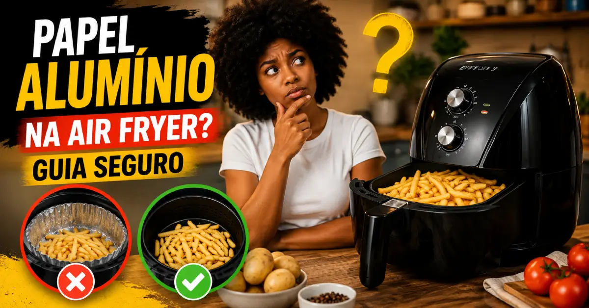 Papel Alumínio na Air Fryer