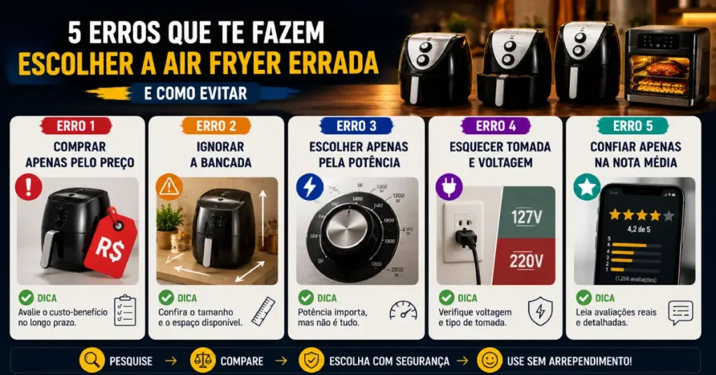 Escolher a melhor Air Fryer
