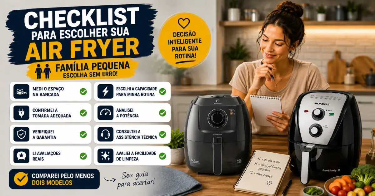 Air Fryer para Família Pequena