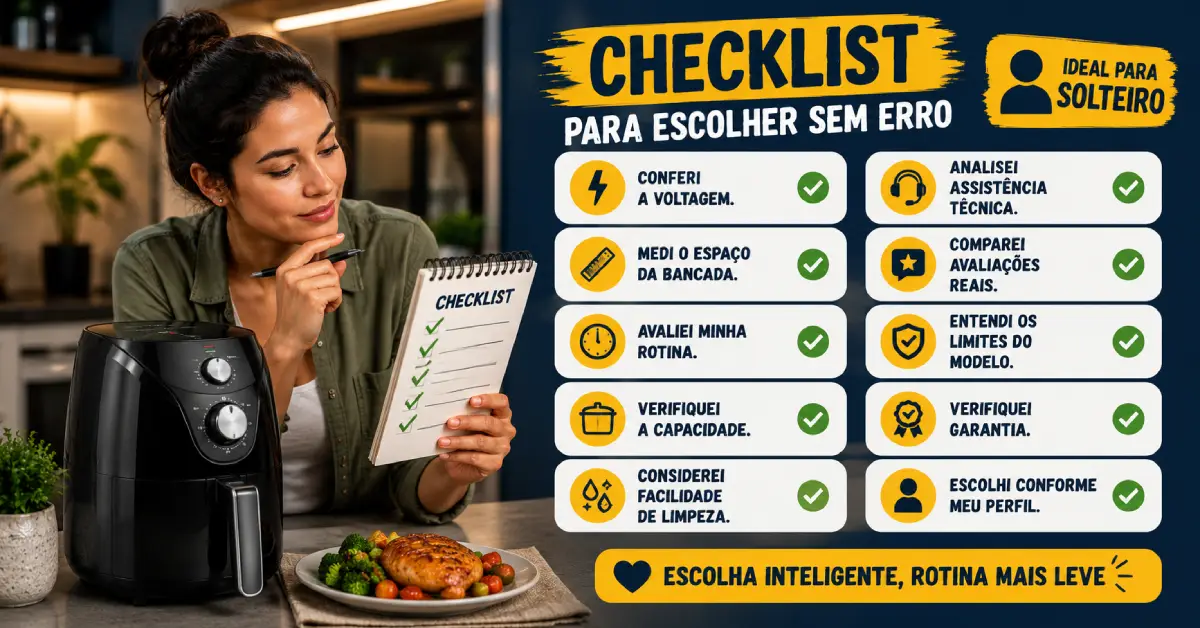 Air Fryer para Solteiro