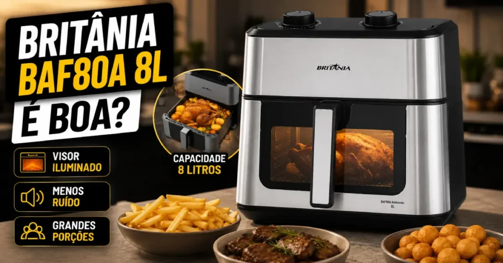Air Fryer Britânia BAF80A 8L