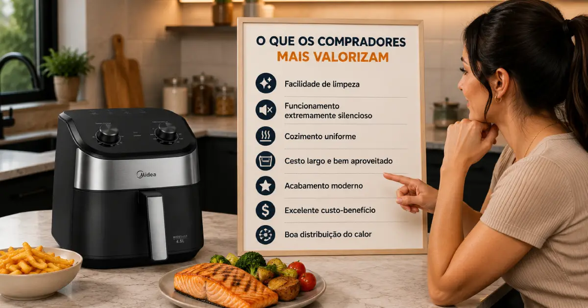Air Fryer Midea Widemax 4.5L