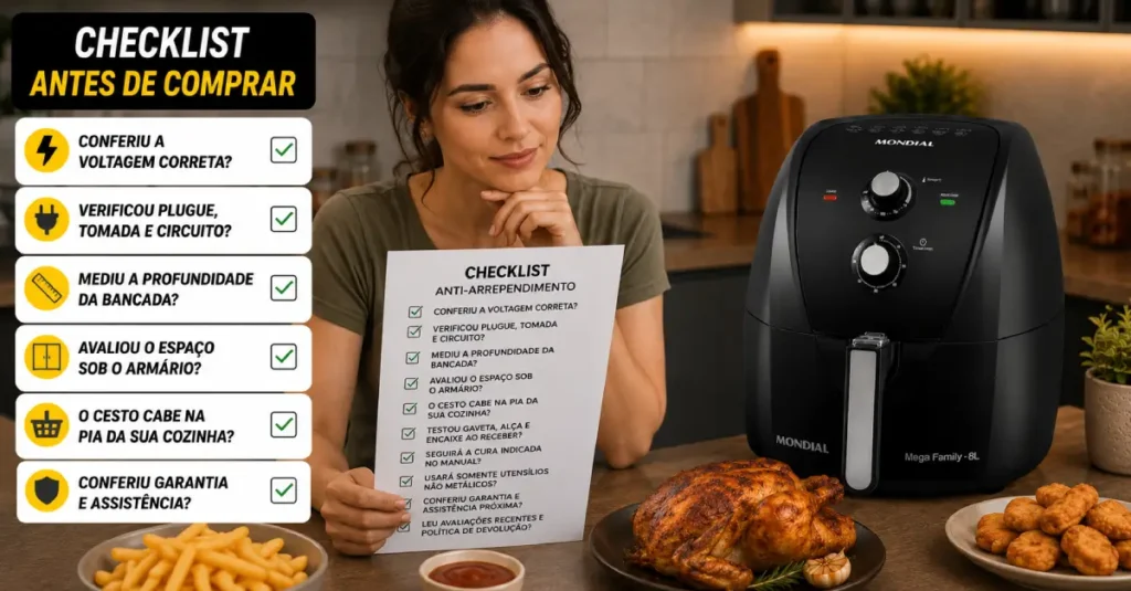 Air Fryer Mondial 8L AFN-80-FB