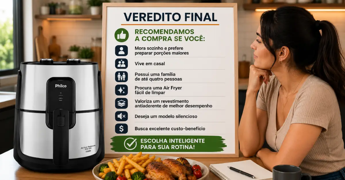 Air Fryer Philco PFR15PI Redstone 4.4L