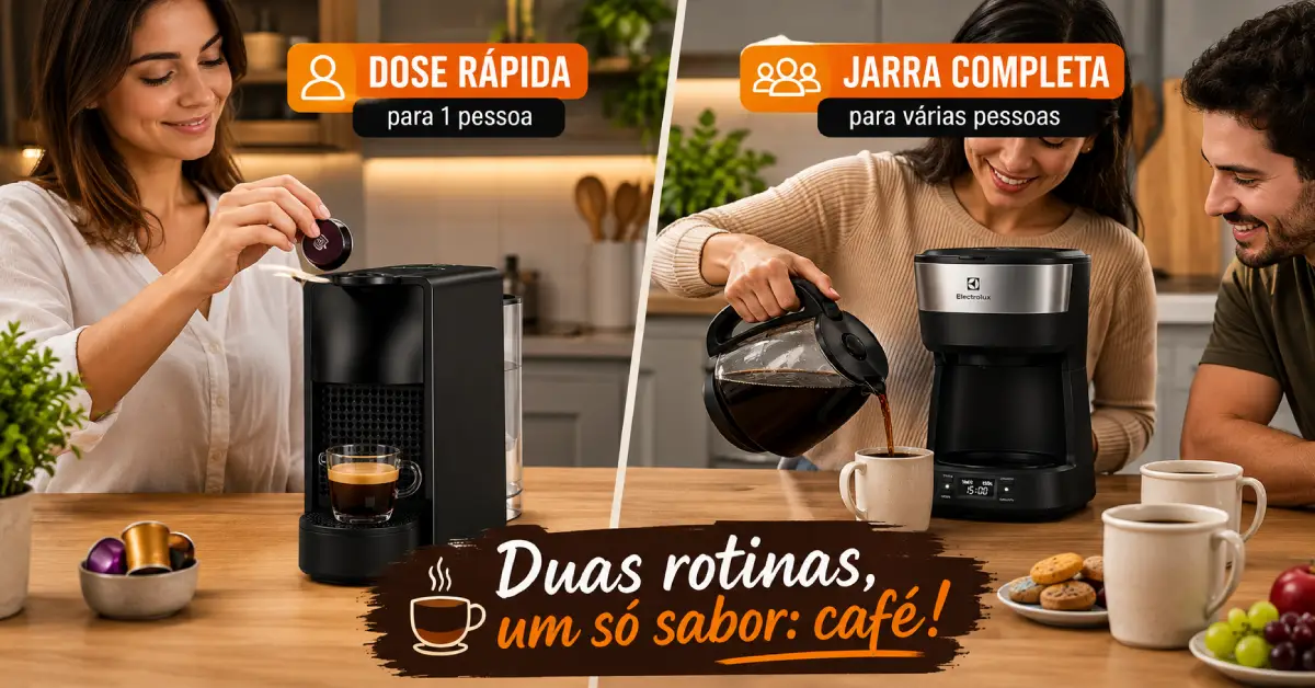 Cafeteira de Cápsula ou Filtro