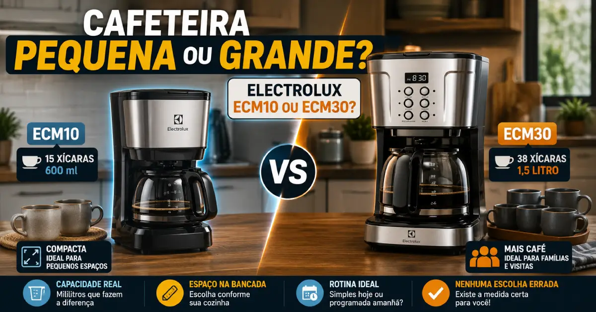 Cafeteira Pequena ou Grande