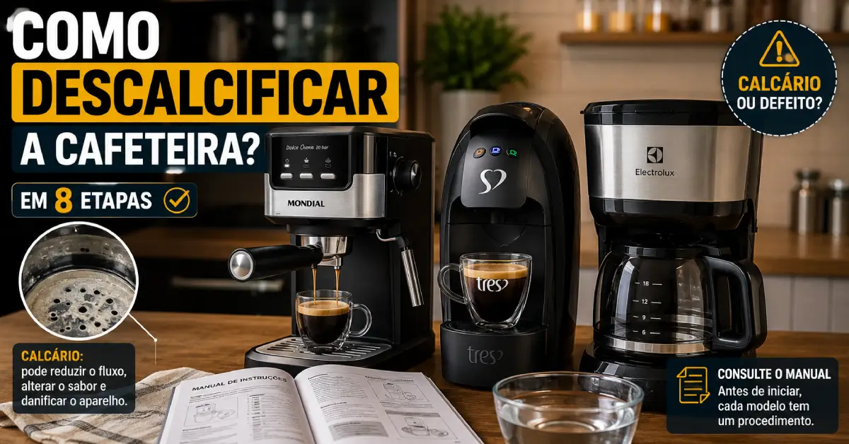descalcificar a cafeteira