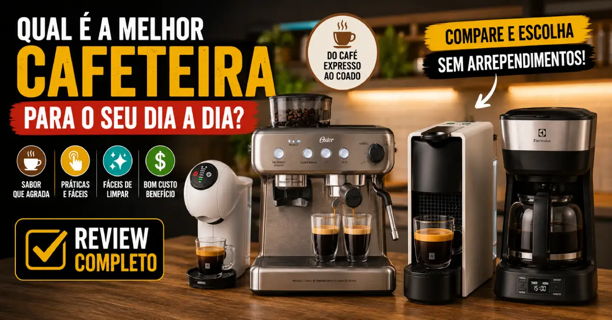 Cafeteira de Cápsula Espresso ou Filtro