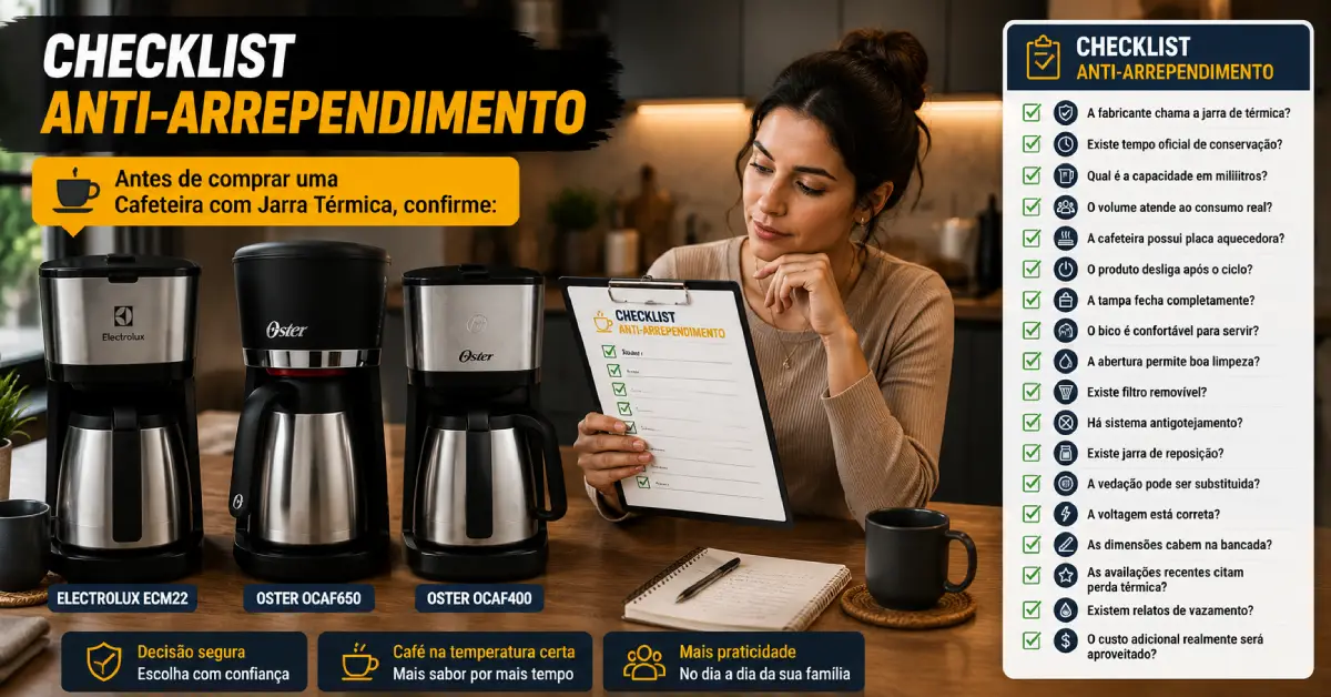 Cafeteira com Jarra Térmica