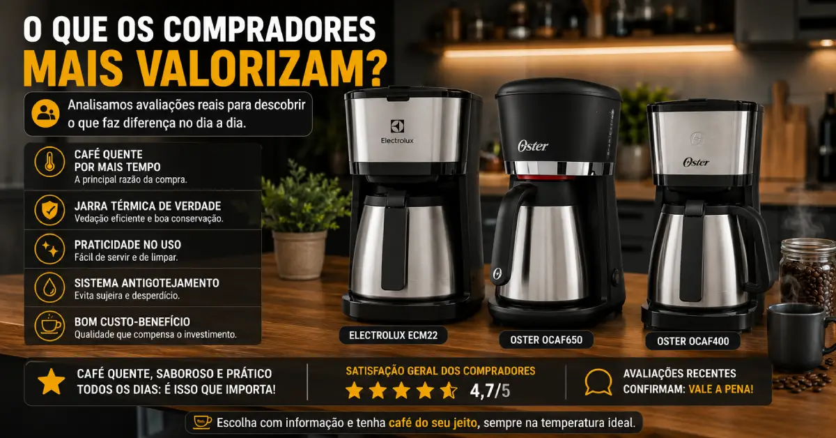 Cafeteira com Jarra Térmica