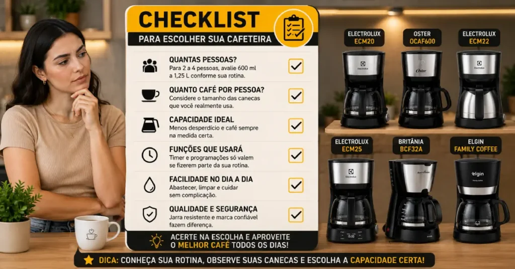 Cafeteira para Família Pequena