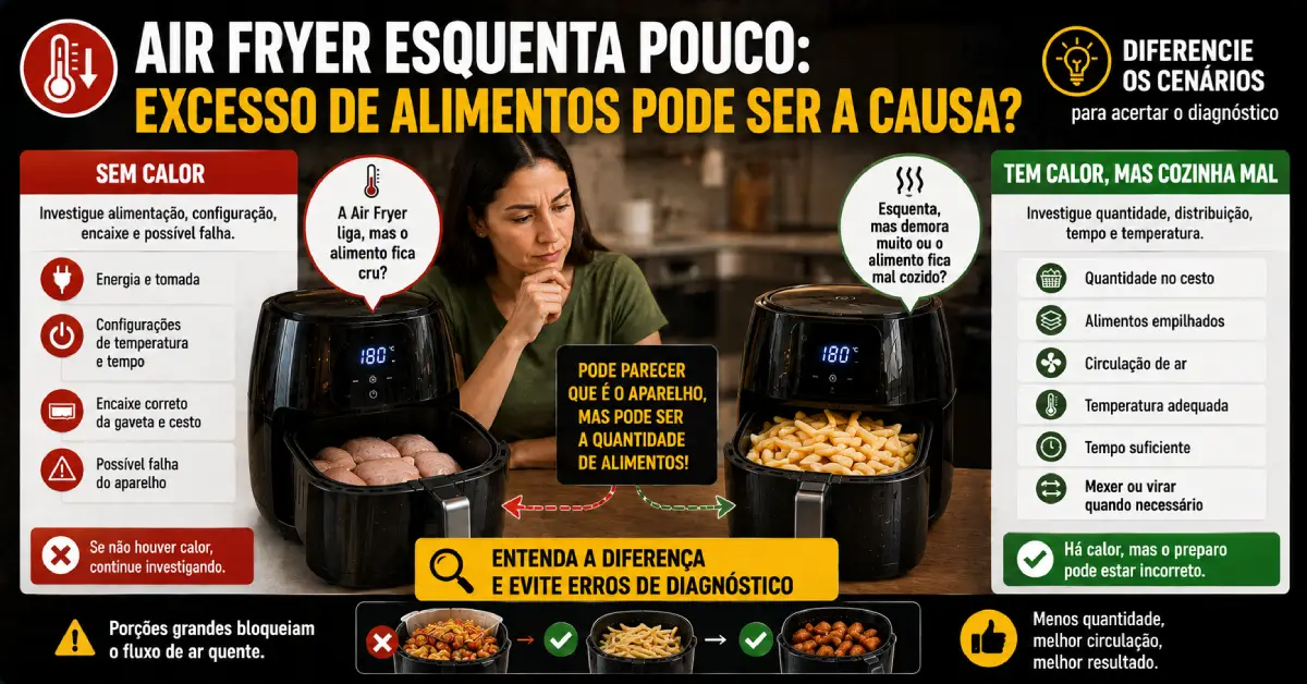 Air Fryer Não Esquenta