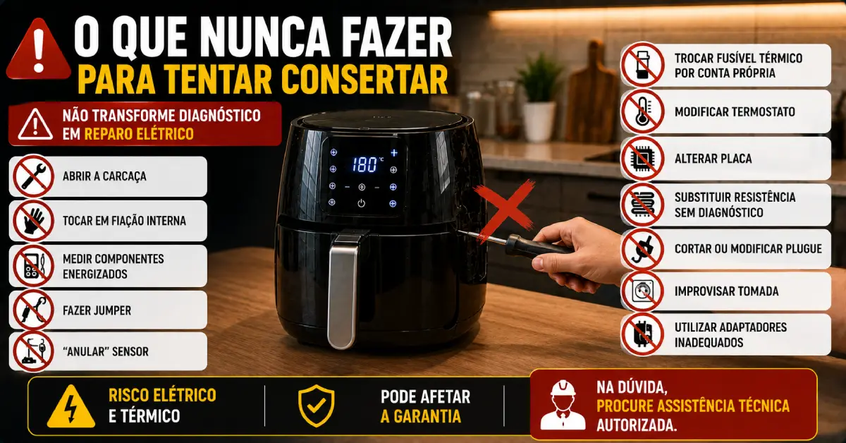 Air Fryer Não Esquenta