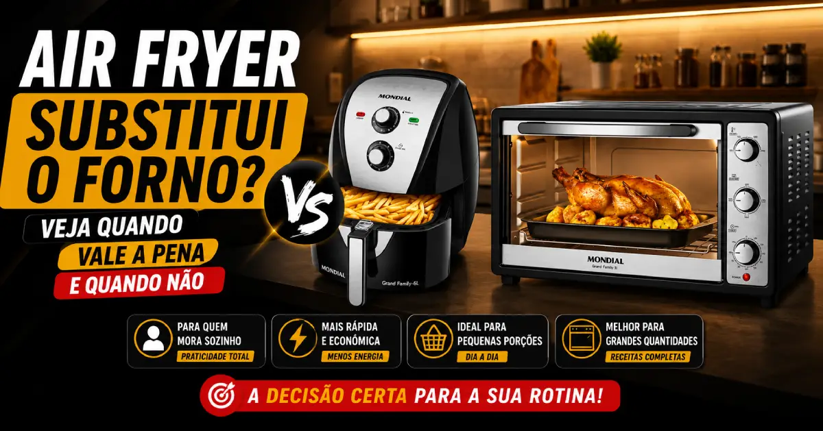 Air Fryer Substitui o Forno