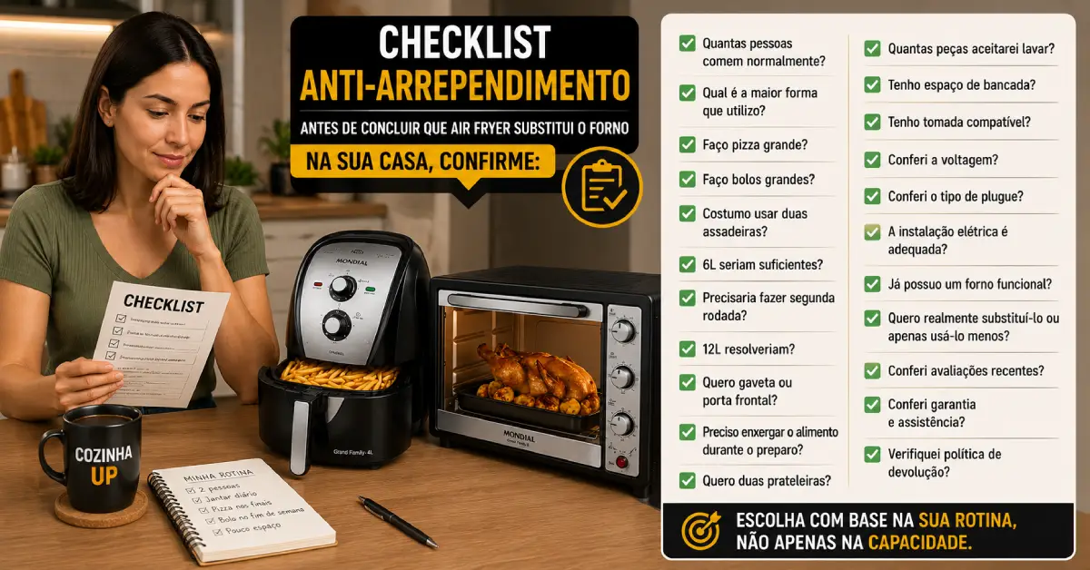 Air Fryer Substitui o Forno