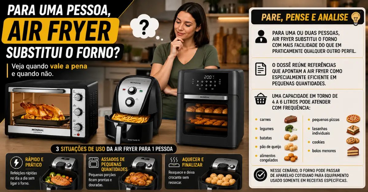 Air Fryer Substitui o Forno