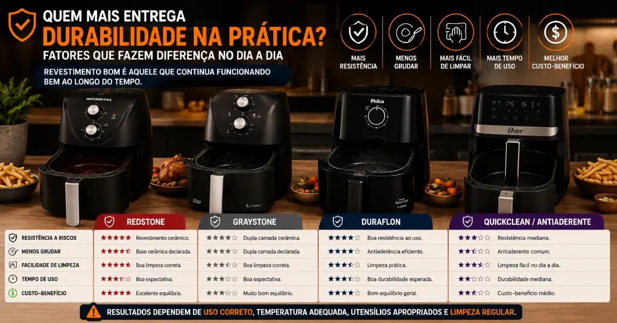 Air Fryer com o Melhor Revestimento