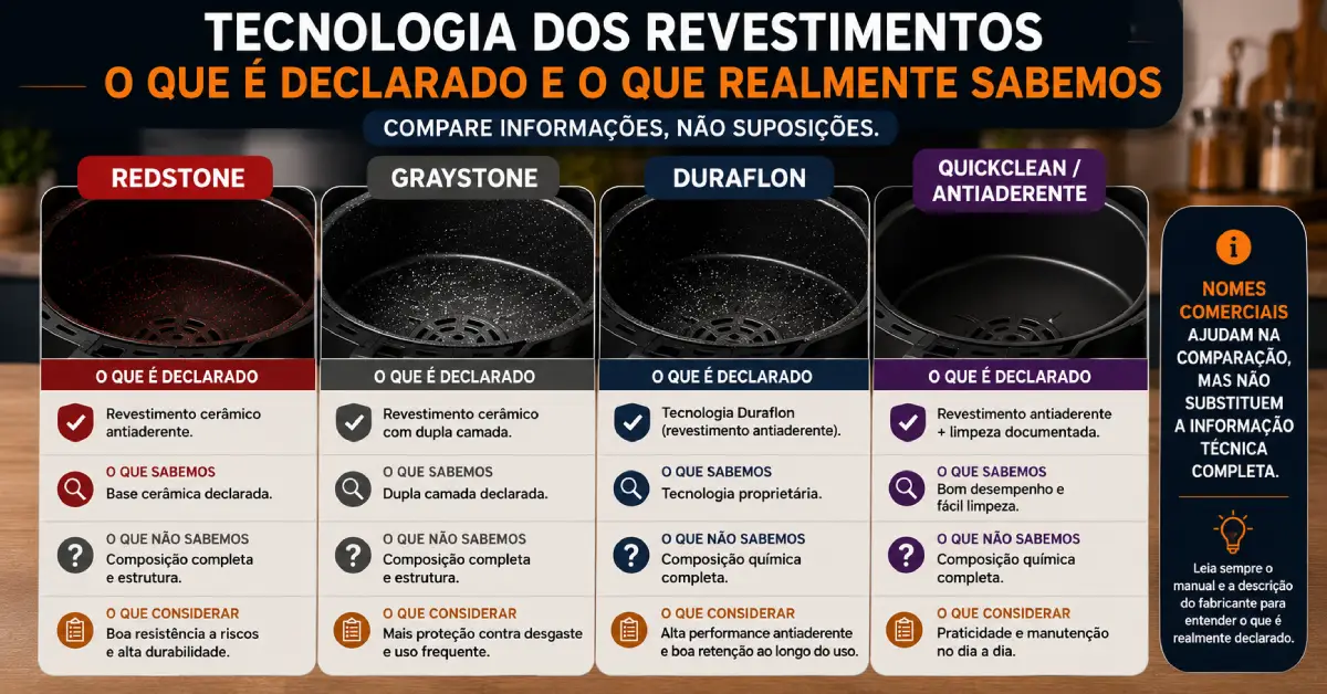 Air Fryer com o Melhor Revestimento