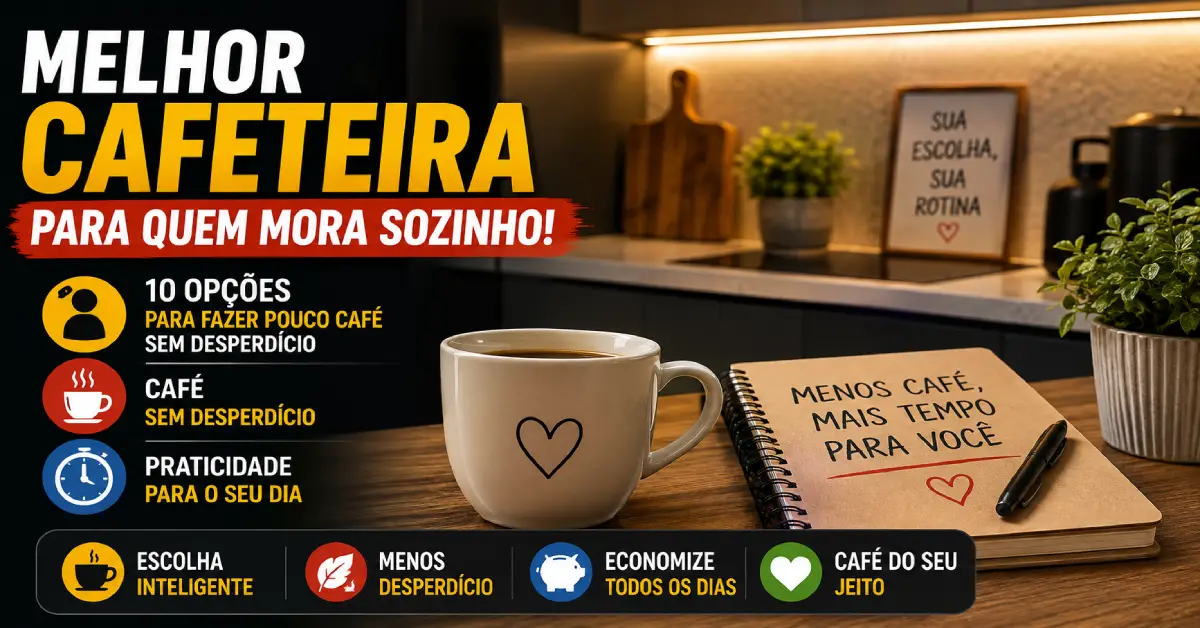 Cafeteira para Quem Mora Sozinho