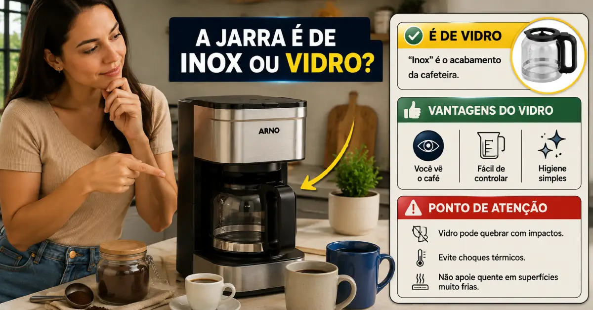 Cafeteira Arno Preferita Inox CFPF 750ml