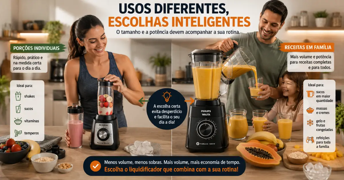 Melhores liquidificadores por perfil