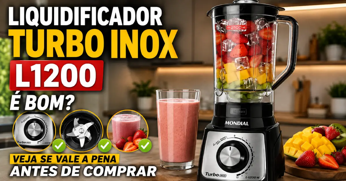 Liquidificador Turbo Inox L1200