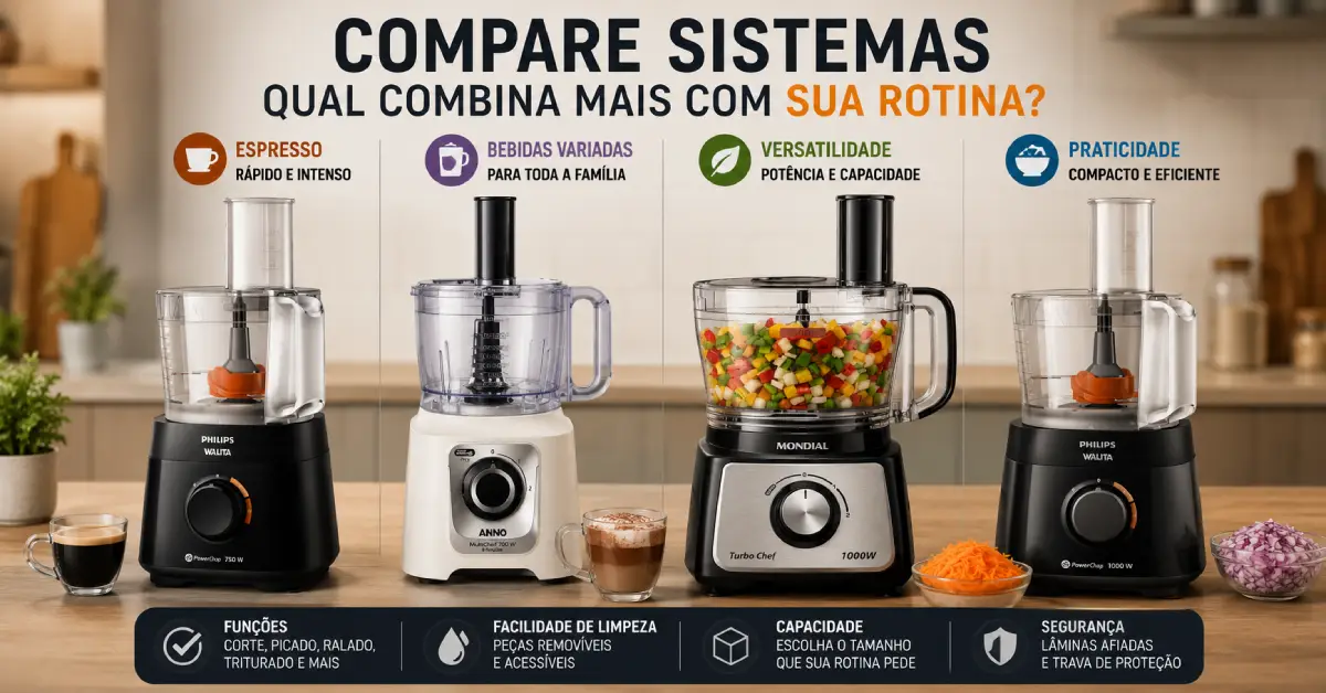 Multiprocessador Fácil de Limpar