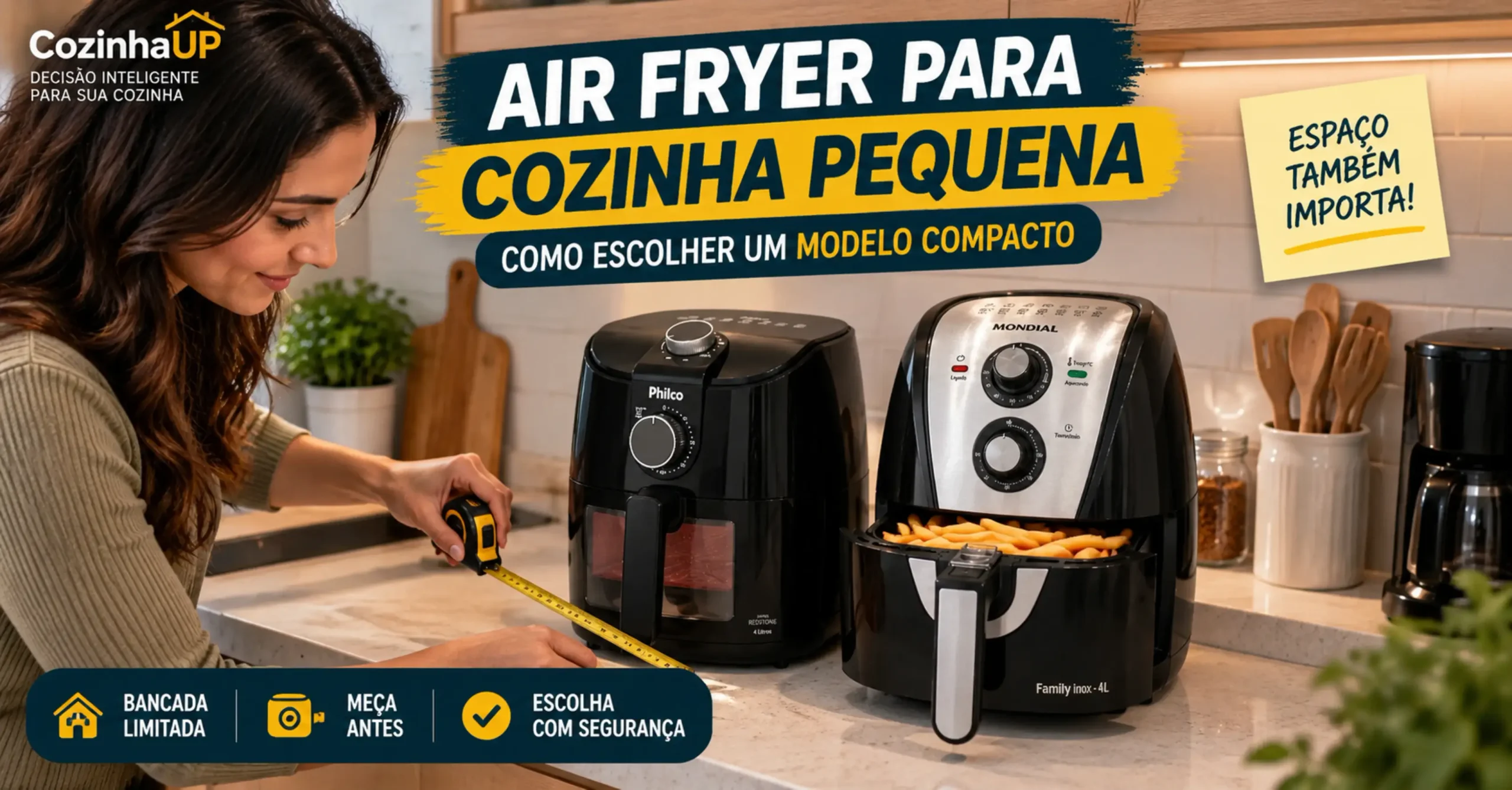 Air Fryer para cozinha Pequena