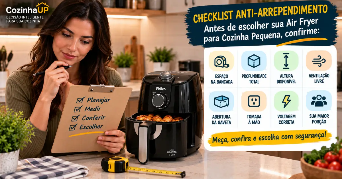Air Fryer para cozinha Pequena